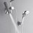 FORNO ACQUA AcquaFALL Mini 8 Inch Shower Head, Polished Stainless Steel Finish, Overhead Rainfall Shower, Handheld Shower Head, Body Jets, 2.5 GPM Flow Rate-116472616