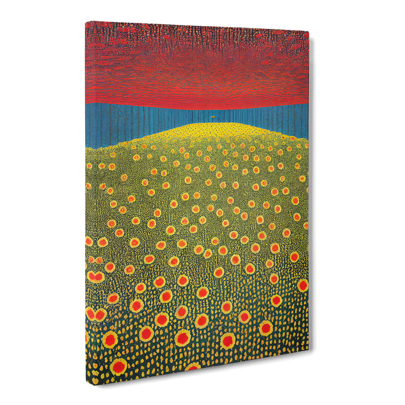 CAN-V0523-2876X Wildflowers Abstract - Wrapped Canvas Print, 76cm H x 50cm W x 3cm D