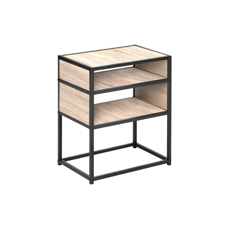 Table de rangement contemporaine à 3 niveaux avec un design élégant et une fonctionnalité polyvalente