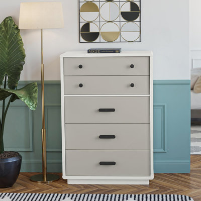Commode 5 tiroirs pour chambre à coucher