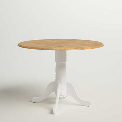 Philipston Extendable Round Solid Wood Dining Table