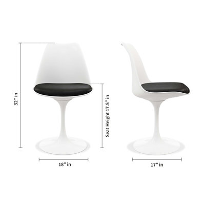  Ensemble de table et chaises de salle à manger en marbre 32 po Evo, rouge | Ensemble de 4