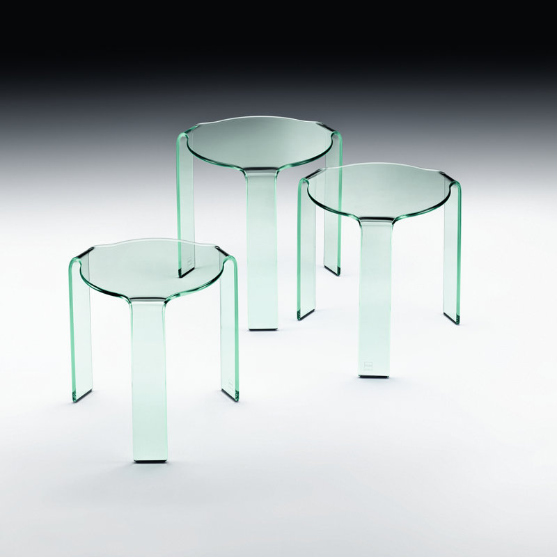 Chipley End Table, 43cm H x 44cm W x 44cm D/ Transparent