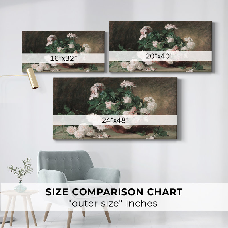 Botanical Series-CD- Toile tendue avec châssis - Prêt à accrocher, H 16 po x l 32 po