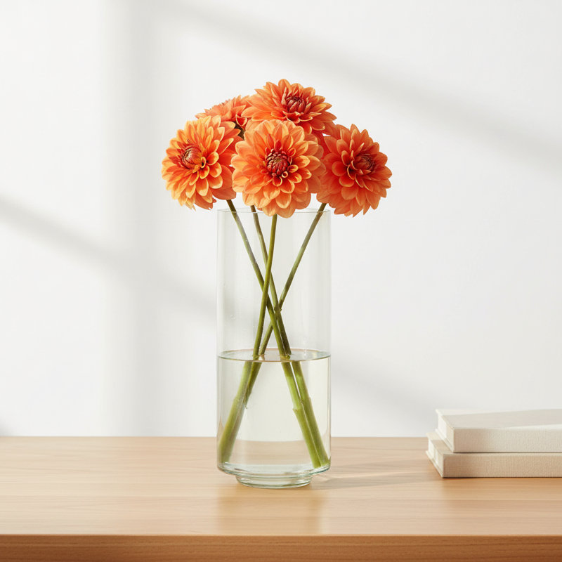 Perry Cole And Grey Glass Wide Vase