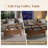Lyra Lift Top Coffee Table with Storage, Modern Oval Wood Coffee Table, Walnut Coffee Table for Living Room,38.6"W x 18.9"D x 18.5"H-366219189