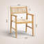 Table de salle à manger extensible NTC Flexa, table de patio en bois massif de 63 à 94,5 po pour ensembles de salle à manger avec chaises Terra Résistant aux intempéries, facile à assembler, naturel