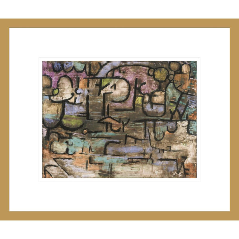 «After the Flood» par Paul Klee, impression giclée sur cadre, H 13,75 po x l 16,28 po