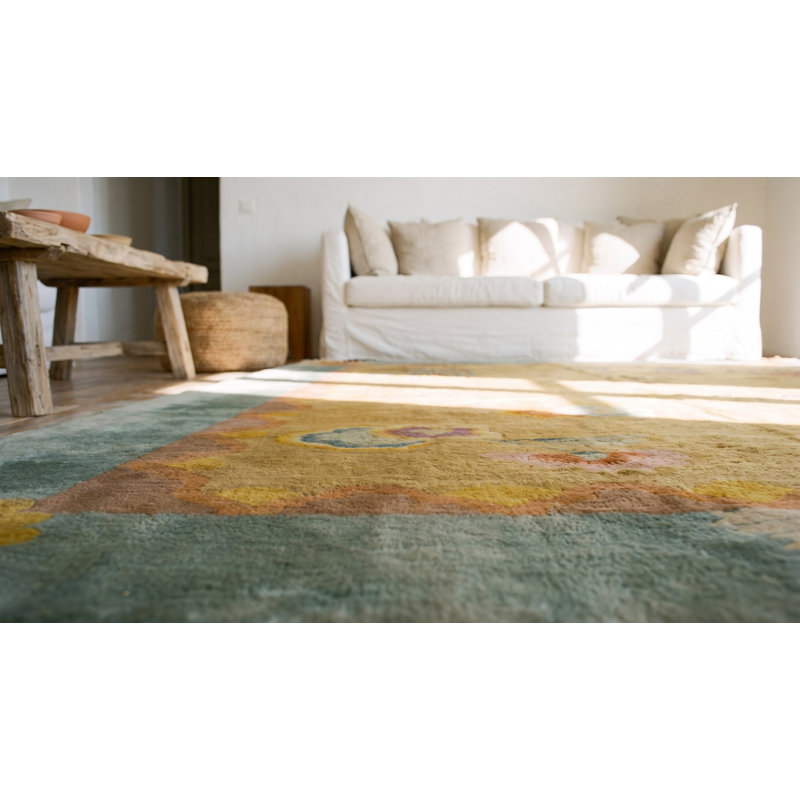 Tapis art déco chinois doux et apaisant