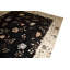 Hand-Knotted High-Quality Black and Beige Area Rug