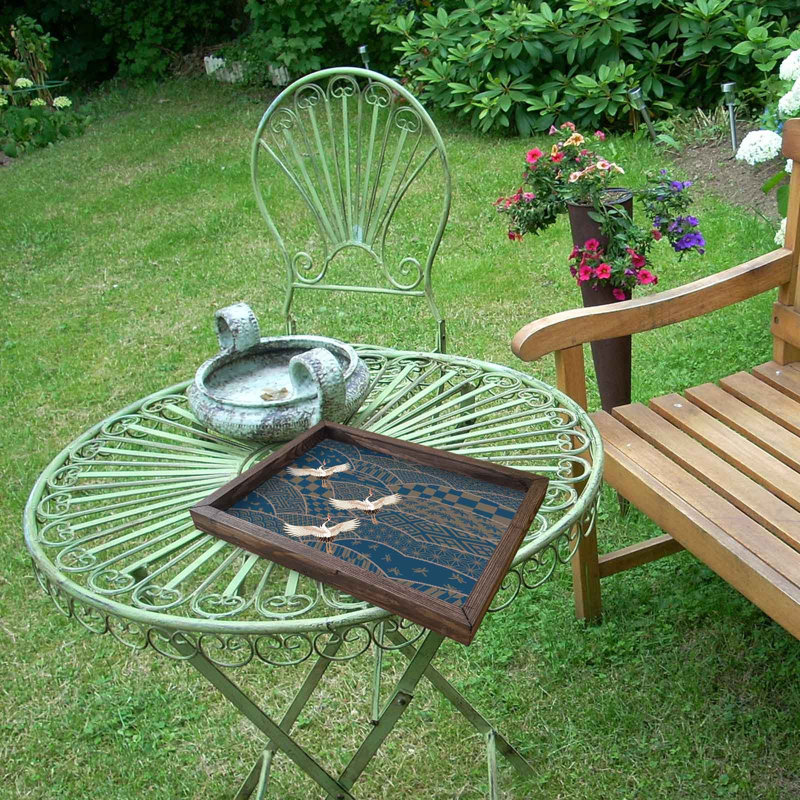 Plateau de table basse Maratha, Géométrique