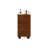Modern Nut-Brown Solid Wood Accent Cabinet