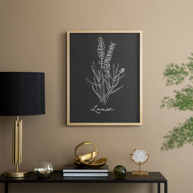 Scent Garden II, reproduction encadrée - bois massif, Naturel, H 11 po x l 9 po
