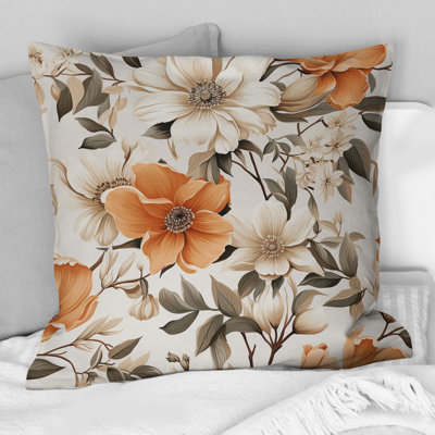 Floral Throw Pillow