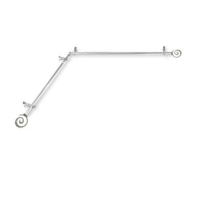 Curameng Stainless Steel Single Curtain Rod