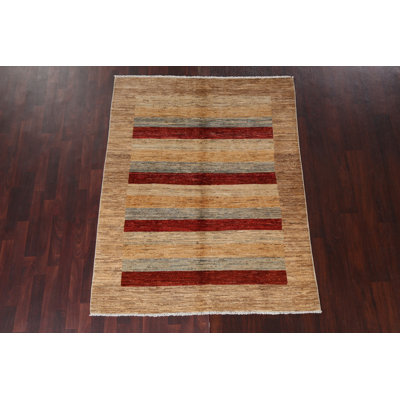 Tapis rayé Gabbeh 5 x 6