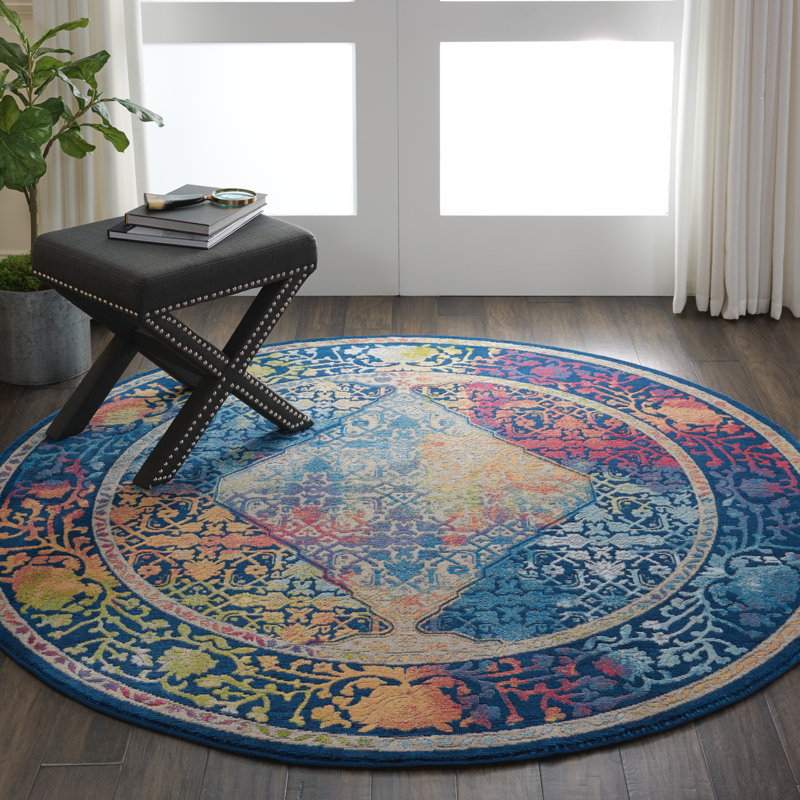 Oglethorpe Oriental Indoor Rug, Round 4'