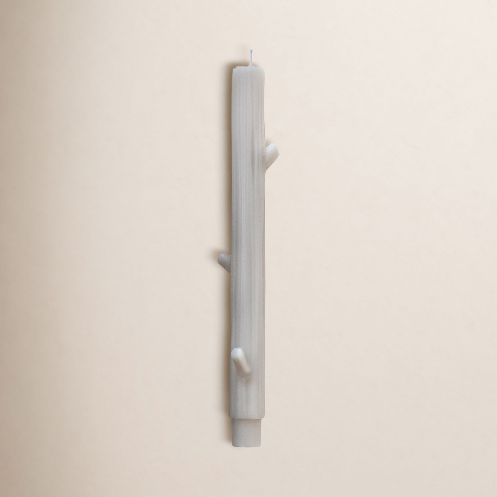 Unscented Tree Branch Taper Candles, Gray