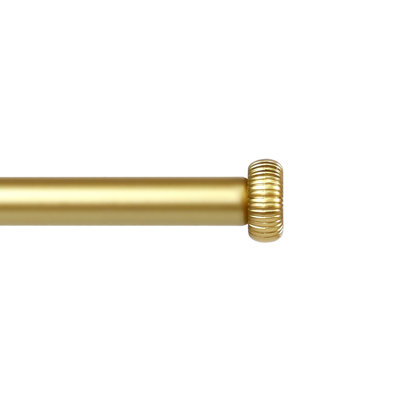 5/8" Single Curtain Rod With Adette Finials
