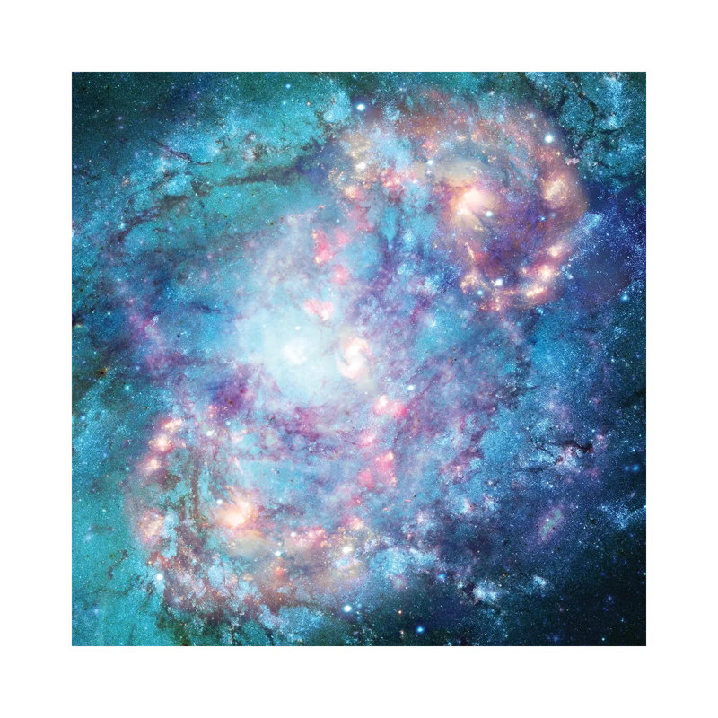 Abstract Galaxy 1 Piece Wrapped Canvas Painting, 30.48 cm H x 30.48 cm W