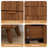 Fluted 3 Drawer End Table-372122292