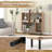 Open Shelf Bookcase Mid Century Modern Cube Bookshelf With 4 Compartments-1475263573