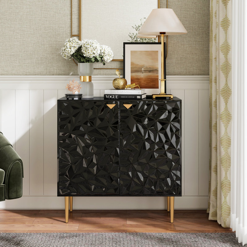 Legakis Iron 2 - Door Accent Cabinet, Black