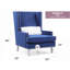 Élégante chaise longue à accoudoirs carrés-565872070