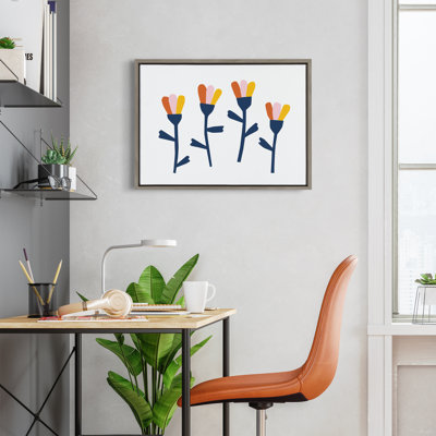 Little Bloom by Myriam Van Neste Framed Canvas Wall Art Print
