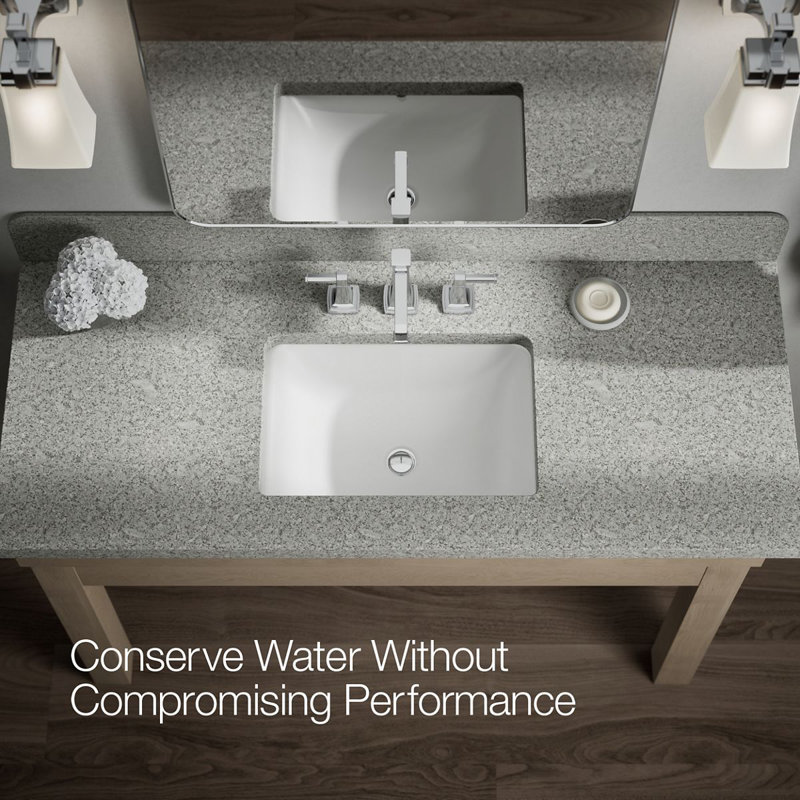 Riff Widespread Bathroom Sink Faucet, Polished Chrome, 0.5 GPM