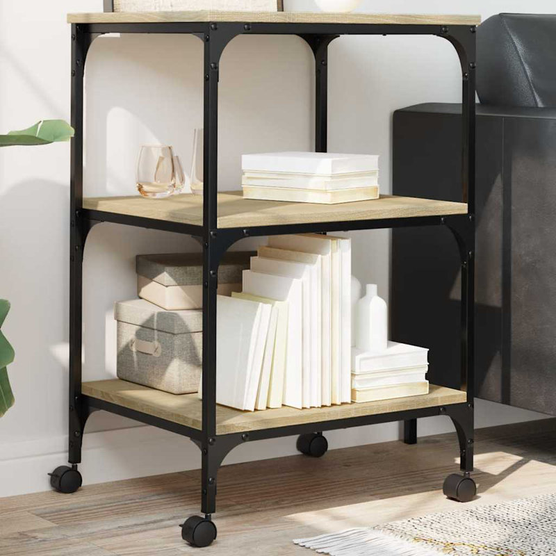 75cm H x 50cm W Printer Stand, Sonoma Oak