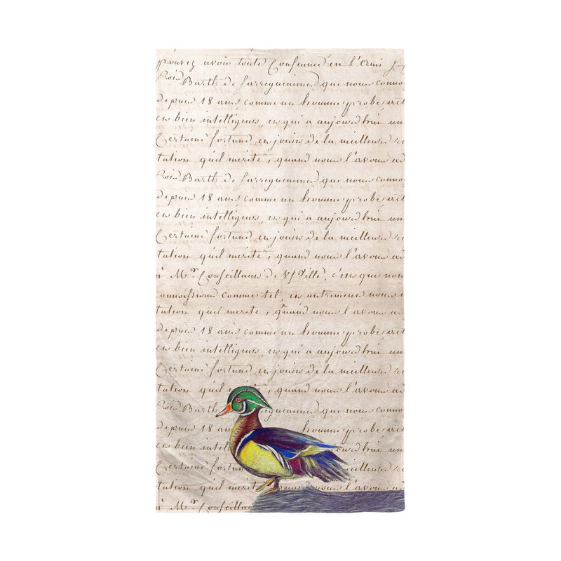 Serviette de plage mâle canard Clelie