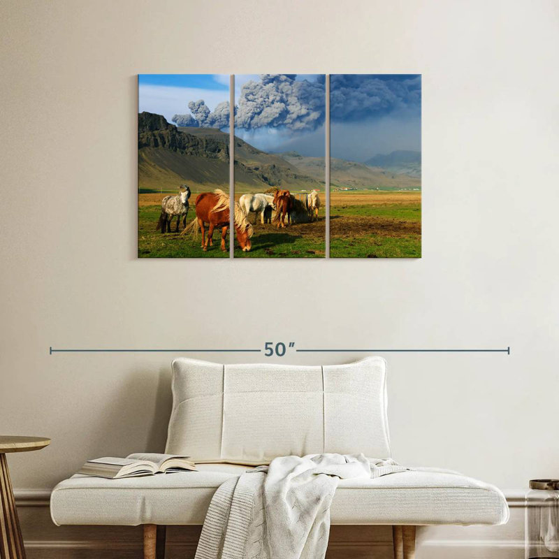 Brampt Icelandic Ponies, 24" H x 38" W