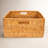 Hand-Woven Rattan Rectangular Basket with Handles-425315043