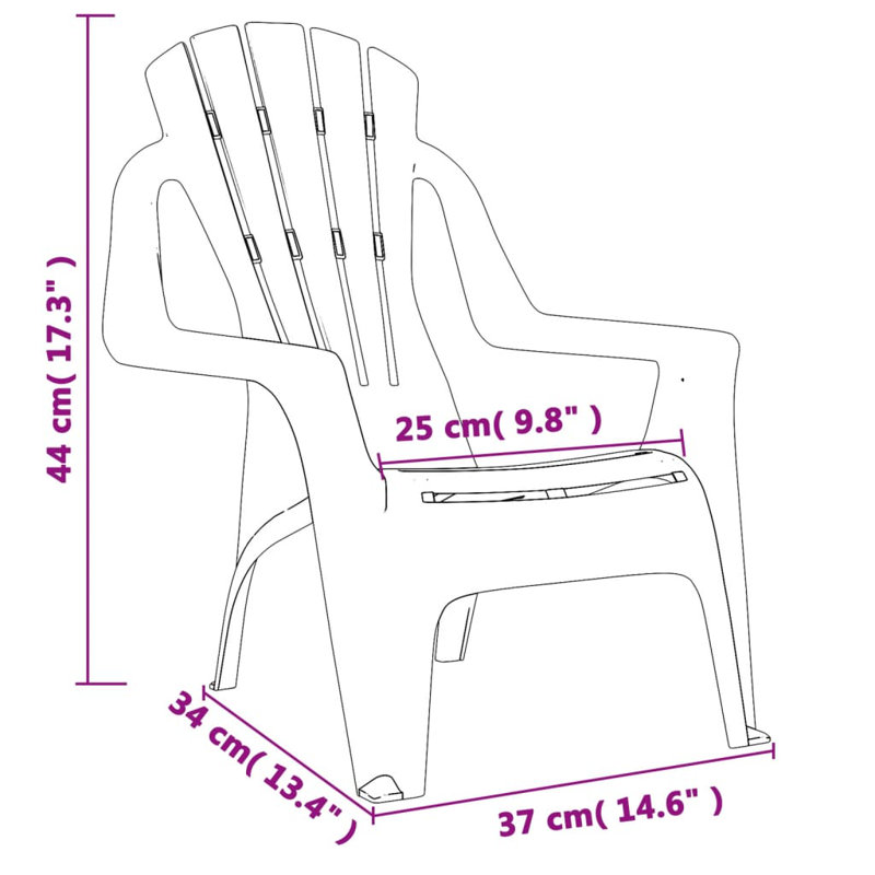 Klakki Children's Outdoor Table / Chair, Blue