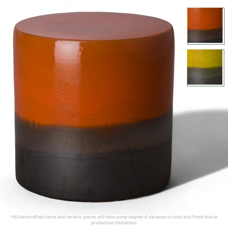 Garden Stool, Burnt Orange