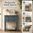 Fahari 23.72'' Compact Freestanding Wooden Console Table with 3 Drawers and a Bottom Shelf-1082988714