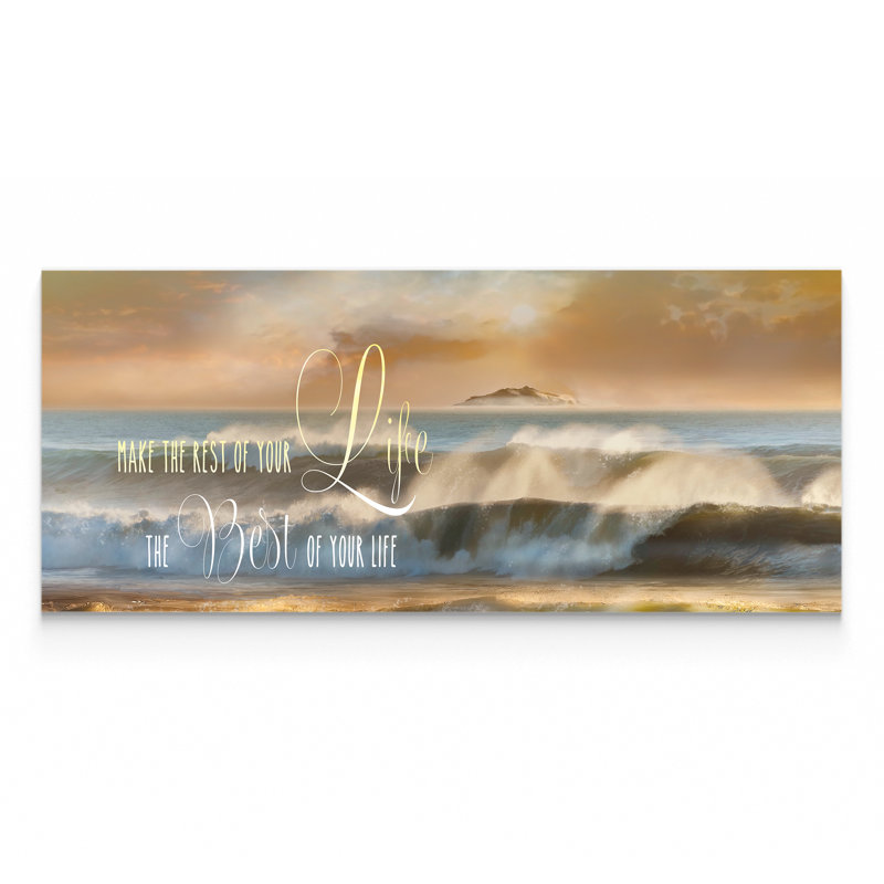 «Best of Your Life», reproduction de peinture à l'huile sur toile, H 12 po x l 36 po x P 1,5 po