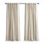 Panneau de rideau en coton 1PC 50X108 avec rayures et doublure en chenille-1107601164-1107601266