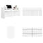 220cm Wide 2-Person Reception Desk with 2 Drawers - Modern Office Counter Storage - White