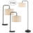 Ashe 62.5 " Arched Floor & Table Lamp Set USB