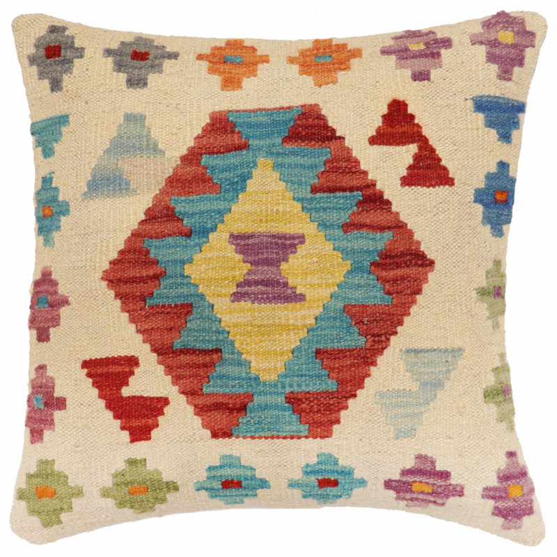 Housse et insert de coussin carré 100% laine