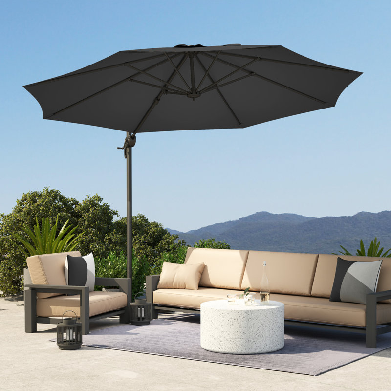 294cm Cantilever Parasol, Black
