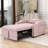 Modern Adjustable Pull Out Sofa Bed, Upholstered Convertible Sleeper Accent Chair with Pockets-97690445