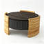 Table basse 31,5 po à rayures colorblock moderne avec rangement rabattable pour salon, appartement, bureau, facile à assembler-1765752954-1765752955