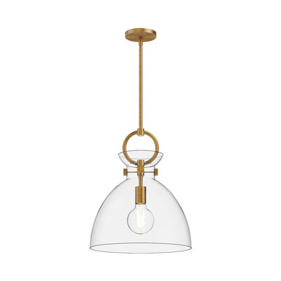 Tinka Single Light Glass Steel Pendant