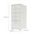 Riesner 5-Drawer Storage Cabinet with Wheels-853293417