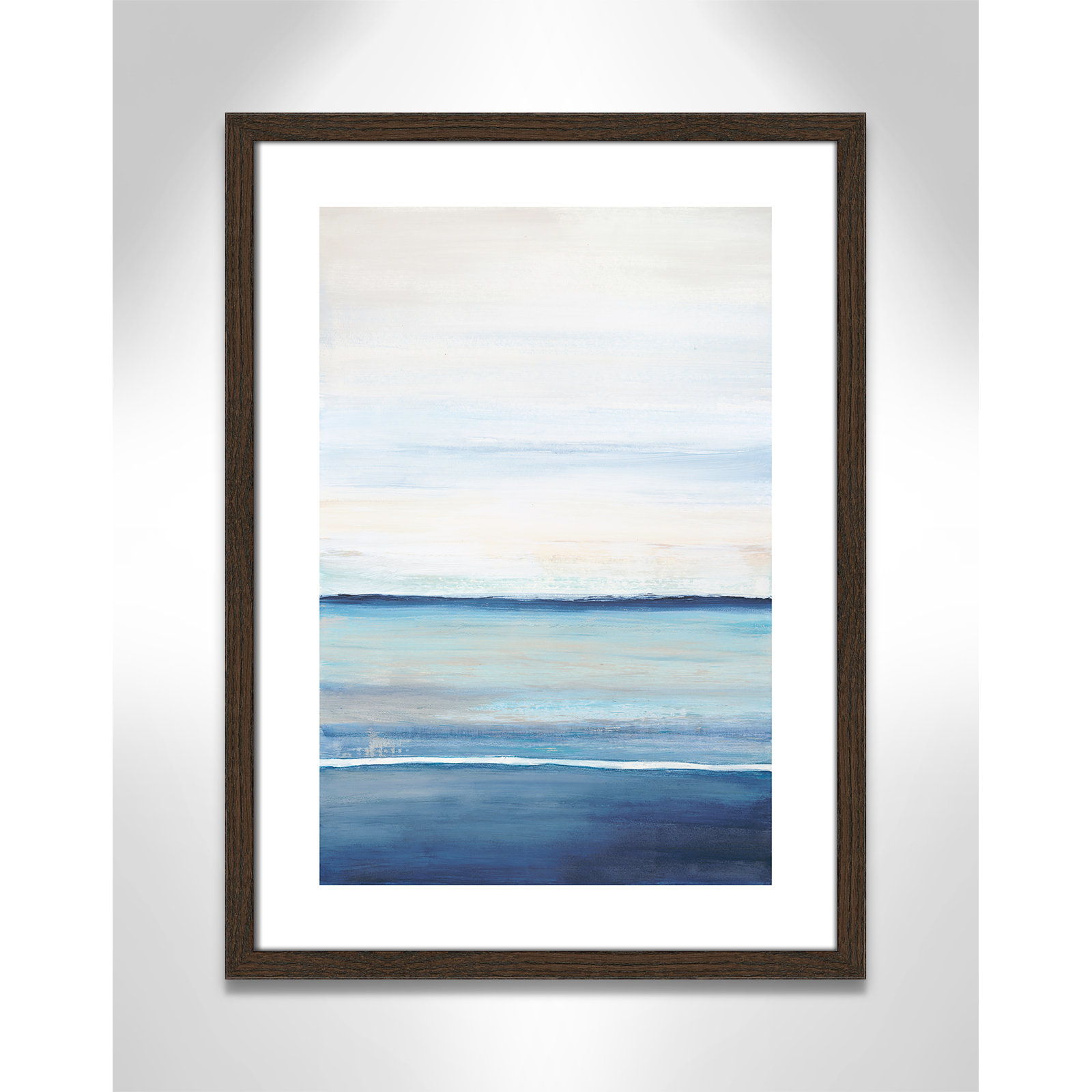 Distant Whispers by Filippo Ioco - Painting Print, Walnut Wood Framed Paper, 23" H x 17" W x 0.75" D