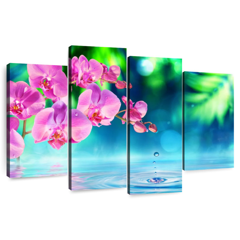 Harnek Zen Garden Orchid, 54" H x 84" W