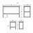 Ausbon 4 - Person Patio Dining Set with Rectangular Table-163686398